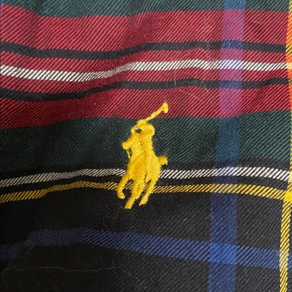 Polo Ralph Lauren Girls Tartan Plaid Long Sleeved Belted Shirt Dress - Picture 6 of 8